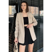 Kol Büzgülü Kadın Blazer Ceket P-00015578