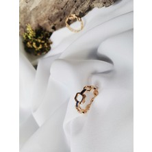 Luna Jewelry 316L Çelik Zirkon Taşlı Şık Yüzük