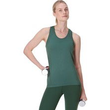 Sweaty Betty Athlete Seamless Workout Kadın Yeşil Tank Top