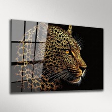 Exela Home Yatay Leopar Cam Tablo