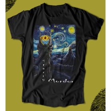 Butişört 'starry Mordor – Yüzüklerin Efendisi-Van Gogh‘  Baskılı 'regular-Fit' Unisex Tişört
