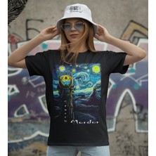 Butişört 'starry Mordor – Yüzüklerin Efendisi-Van Gogh‘  Baskılı 'regular-Fit' Unisex Tişört