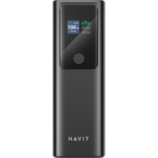 Havit PB50 PD140W Dijital Ekranlı 27000MAH Yüksek Kapasiteli Powerbank – Siyah
