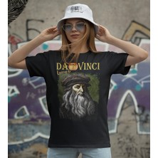 Butişört 'leonardo Da Vinci‘  Baskılı 'regular-Fit' Unisex Tişört