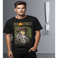 Butişört 'leonardo Da Vinci‘  Baskılı 'regular-Fit' Unisex Tişört