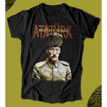 Butişört 'mustafa Kemal Atatürk‘  Baskılı 'regular-Fit' Unisex Tişört