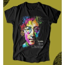 Butişört ' John Lennon – The Beetles‘  Baskılı 'regular-Fit' Unisex Tişört