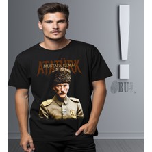 Butişört 'mustafa Kemal Atatürk‘  Baskılı 'regular-Fit' Unisex Tişört