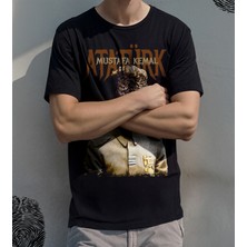 Butişört 'mustafa Kemal Atatürk‘  Baskılı 'regular-Fit' Unisex Tişört