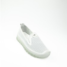 Castle Black 22385 Beyaz Deri Günlük Kadın Ayakkabı