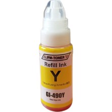 Canon GI-490 Sarı Uyumlu Mürekkep 70ML Pıxma G1410/G2410/G3410/ Canon GI-490 Sarı Uyumlu Mürekkep 70ML Pıxma G1410/G2410/G3410/