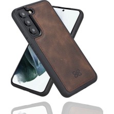 Bouletta Samsung Galaxy S22 Plus Uyumlu Deri Arka Kapak Tn3