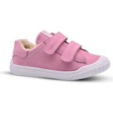 Kids A More Pearl Çift Cırtlı Deri Içi Kürklü Kız Ayakkabı Pembe