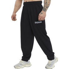 Erkek Loose Fit Eşofman Altı Nakışlı Spor Pantolon Bgsm PNT1415