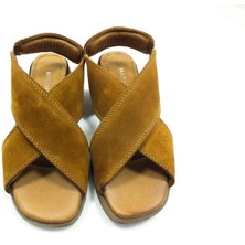 Marine Shoes  Deri Sandalet Bej-Nubuk 86 706