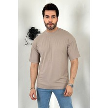 Asil Oversize Nefes Alan Kumaş Bisiklet Yaka T-Shirt