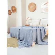 Mena Design 4 Katlı Müslin Yatak Örtüsü - Tek Kişilik Pike