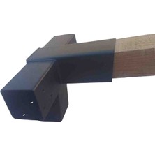 Bahçe Teras Ev Kapı Gölgelik Carport Pergola Çardak 8 x 8 cm  Duvar Montaj Aparatı Seti Demir Bağlantı Çadır Tente Kamelya Garaji