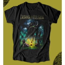 Butişört 'demons And Wizards‘  Baskılı 'regular-Fit' Unisex Tişört