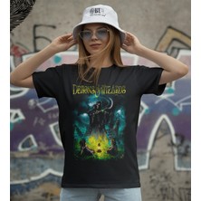 Butişört 'demons And Wizards‘  Baskılı 'regular-Fit' Unisex Tişört