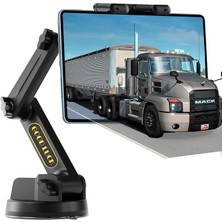 Kamyon Tablet Telefon Tutucu, 16.9 Inç, Torpido ve Cama Montaj, Uzun Kol, Güçlü Vantuz