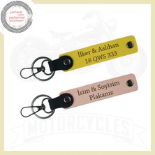 Miaju Yavruağzı-Sarı, Motorunu Seven Buraya! Kişiye Özel Plaka ve İsim Yazılı Motorcu Anahtarlıkları