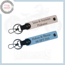 Miaju Pudra-Gök Mavi, Yolların Hikayesini Taşıyan Kişiye Özel Motor Anahtarlık, Hediyelik Anı Seti