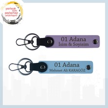 Miaju Mor Menekşe-Fıstık Yeşil, Adınız Yazılı Tasarım Anahtarlık Set, 01 Adanalıya Özel Üretim Hediyelik