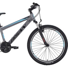 Bisan Cooper Dağ Bisikleti 35 cm V 26 Jant 21 Vites Füme Siyah Mavi