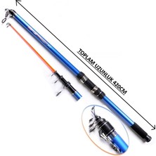 Kendo Deniz ve Göl 420CM Dft 6000 Surf Profesyonel Tam Takım Olta Takımı Seti
