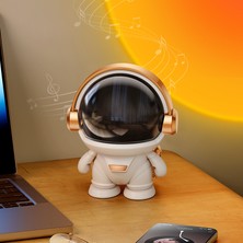 Mkjinmei Astronot Bluetooth Hoparlör Masaüstü Dekorasyon Açık Hava Taşınabilir (Yurt Dışından)