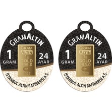 Tuğrul Kuyumculuk 2 Adet 1 gr 24 Ayar Gram Altın