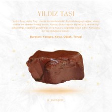 Pure Gem Yıldız Taşı Doğal Taş Yüzük Altın Kaplama Ayarlanabilir Yengeç,kova,oğlak,terazi Burçları ile Uyumlu