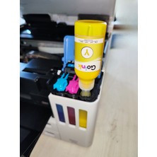 Goink Canon Maxify GX2040 Mürekkep Seti  Gı-45 Uyumlu 4 Lü (4X100 ml Cmyk) – Özel Valfli Kapaklı, Sızdırmaz, Yüksek Kalite