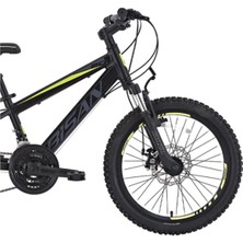 Bisan Cooper Çocuk Bisikleti 28 cm Md 20 Jant 21 Vites Mat Siyah Sarı