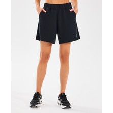Skechers W Lounge Regular 5 Inch Sweatshort Kadın Siyah Şort S2510059-001