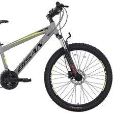 Bisan Cooper Dağ Bisikleti 35 cm Md 26 Jant 21 Vites Açık Gri Siyah Sarı