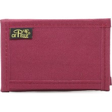 Cırtlı Fermuarlı Bozuk Para Bölmeli Kumaş Spor Asker Çocuk Yetişkin Unisex Kartlık Cüzdan Bordo A150