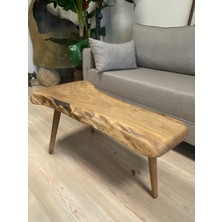 Kastawoods 2180043 Ceviz El Yapımı Kütük Orta Sehpa 85 x 46, Yükseklik:45