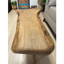 Kastawoods 2180043 Ceviz El Yapımı Kütük Orta Sehpa 85 x 46, Yükseklik:45