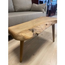 Kastawoods 2180043 Ceviz El Yapımı Kütük Orta Sehpa 85 x 46, Yükseklik:45
