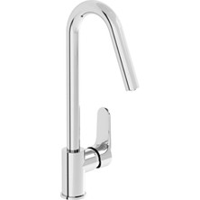VitrA Artema Root Round A42742 Krom Mutfak Bataryası