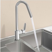 VitrA Artema Root Round A42742 Krom Mutfak Bataryası
