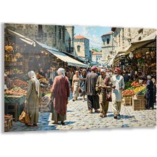 Exela Home Doğa Manzaralı Cam Tablo - Istanbul - Yatay Motif 02-031