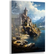 Exela Home Doğa Manzaralı Cam Tablo - Karışık - Dikey Motif 01-035