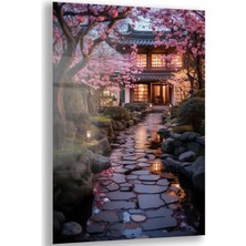 Exela Home Doğa Manzaralı Cam Tablo - Karışık - Dikey Motif 01-018