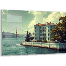 Exela Home Doğa Manzaralı Cam Tablo - Istanbul - Yatay Motif 02-025