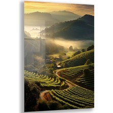 Exela Home Doğa Manzaralı Cam Tablo - Karışık - Dikey Motif 01-047