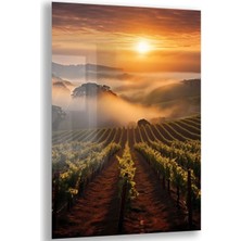 Exela Home Doğa Manzaralı Cam Tablo - Karışık - Dikey Motif 01-051