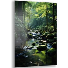 Exela Home Doğa Manzaralı Cam Tablo - Karışık - Dikey Motif 01-004